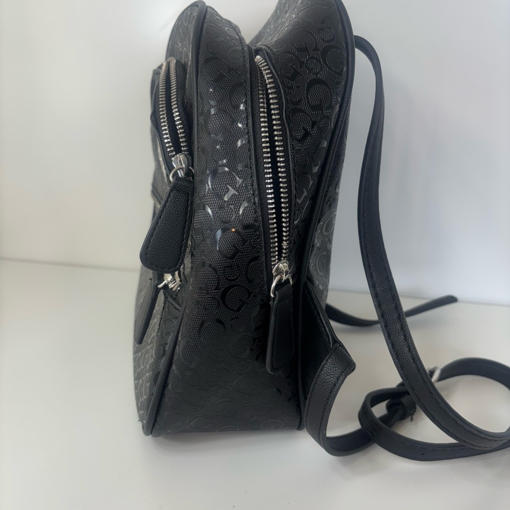 GUESS Black Patterned Backpack - Picture 3 of 3
